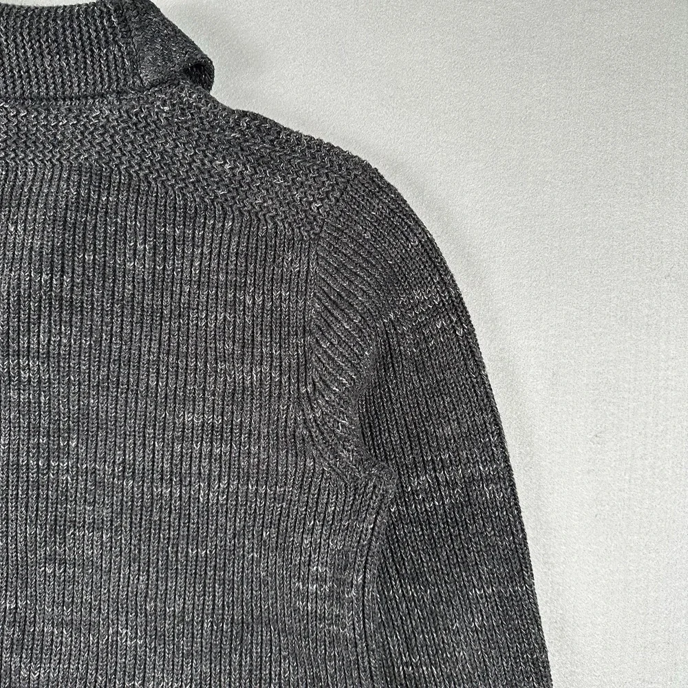 Polo Ralph Lauren Shawl Collar Cardigan Sweater Men's XL Heathered Gray Knit